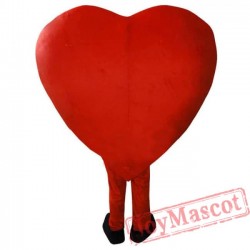 Giant Red Heart Mascot Costume