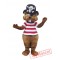 Pirate Beaver Mascot Costume
