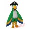 Green Pirate Parrot Mascot Adult Costume