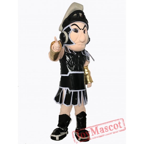 Black Spartan Trojan Knight Sparty Mascot Costume