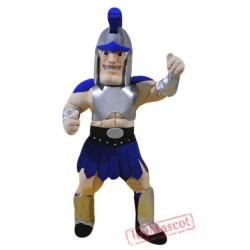 Blue Spartan Mascot Costume