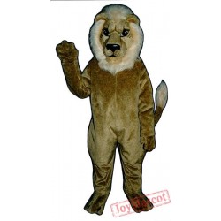 Blonde Lion Mascot Costume