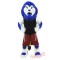 Blue Sport Lion Mascot Costume