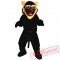 Black Fierce Wolf Wolverine Mascot Costume