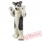 Gray Wolf Husky Dog Mascot Costumes
