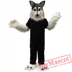 Plush Wolf Husky Mascot Costume