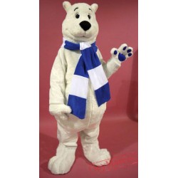 Breezy Polar Bear Mascot Costume