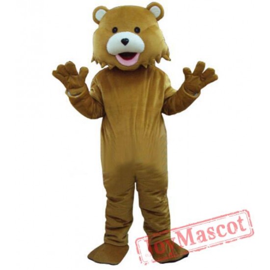 Brown Bear Adult Mascots Costume Fancy Dress