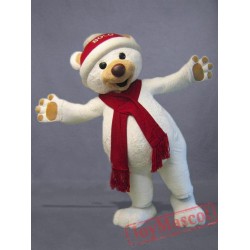 Christmas Polar Bear Mascot Costume