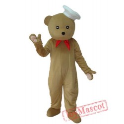 Chef Bear Mascot Adult Costume