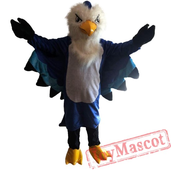 Plush Blue Eagle Mascot Costume