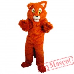 Orange Panther Mascot Costume