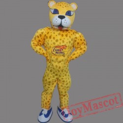 Yellow Panther Mascot Costume Leopard