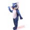 Blue Wildcat Power Cat Mascot Costume