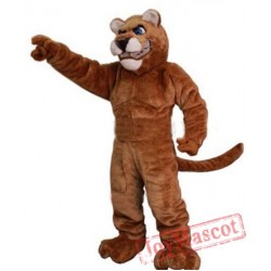 Power Leopard Panther Cat Cougar Mascot Costume