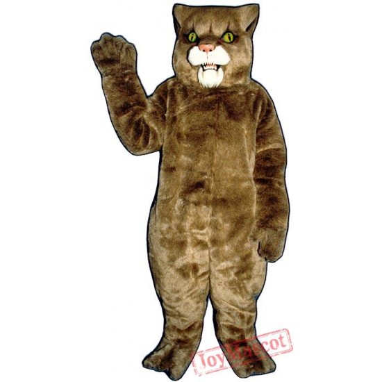 Brown Wildcat Mascot Costume