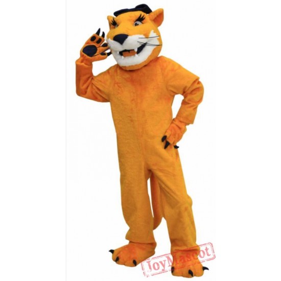 Brown Cougar Mascot Costume