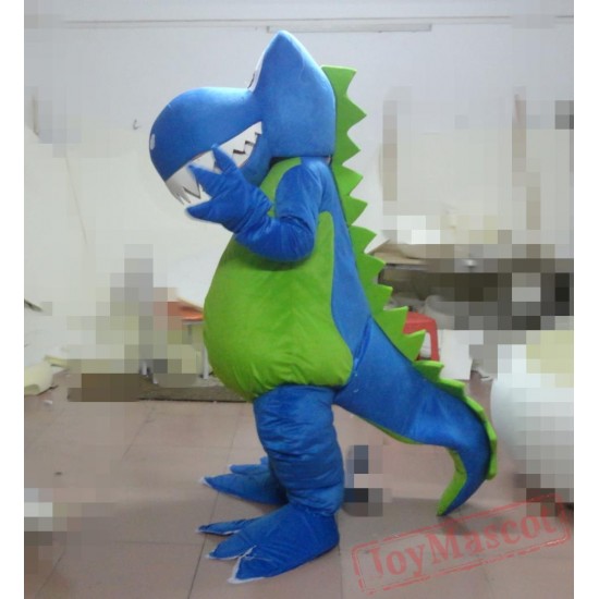 Blue Dragon Mascot Costume