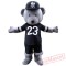 Grey Teddy Bear Mascot Costume For Adult