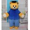 Blue Cloth Teddy Bear Mascot Costume For Adult