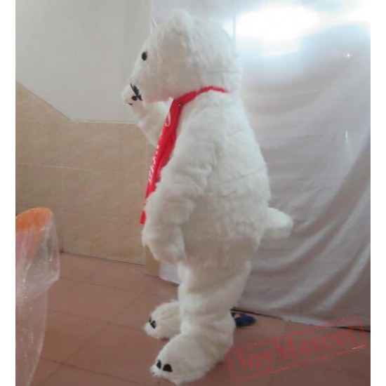 Adult Polar Bear Mascot Costume