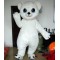 Big Eyes White Polar Bear Mascot Costume For Adult