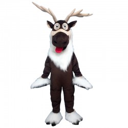Reindeer Long Hair Quality Mascot Costume