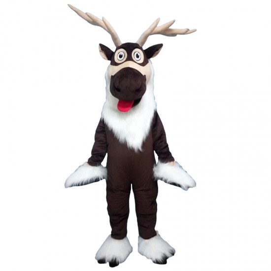 Reindeer Long Hair Quality Mascot Costume