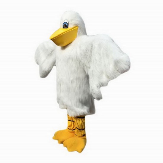 White Pelican Mascot Costume
