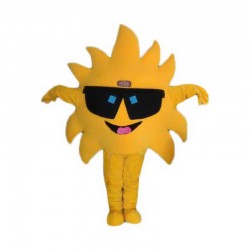 Yellow Sun Mascot Costume