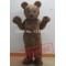 Furry Brown Teddy Bear Mascot Costume For Adult