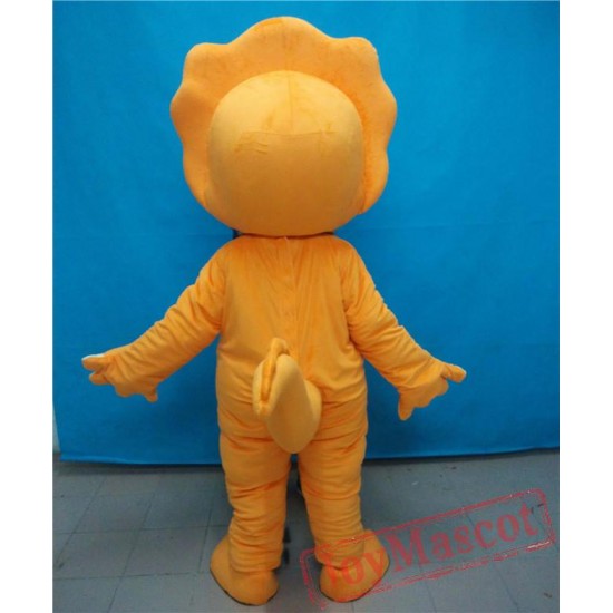 Costume For Adult Dragon Orange Dragon Mascot Costume