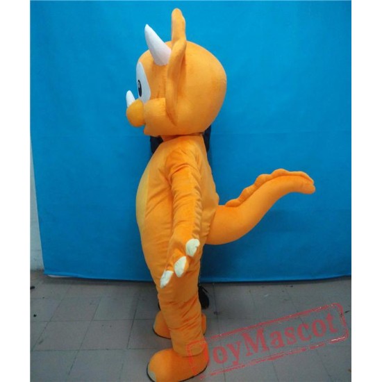 Costume For Adult Dragon Orange Dragon Mascot Costume