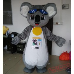 Smart Grey Koala Mascot Costume Adult Koala Costume