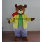 Adult Bear Costume In Yellow Shirt Bear Mascot Costume
