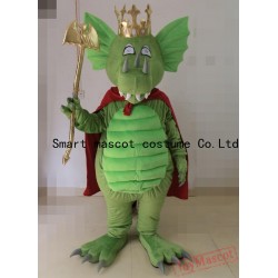 King Dragon Mascot Costume Adult Dragon Costume