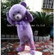 Purple Bear Costume Adult Teddy Bear Mascot Costume