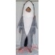 Can See Face Adult Shark Mascot Costume