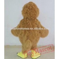 Furry Brown Rooster Costume Adult Rooster Mascot Costume