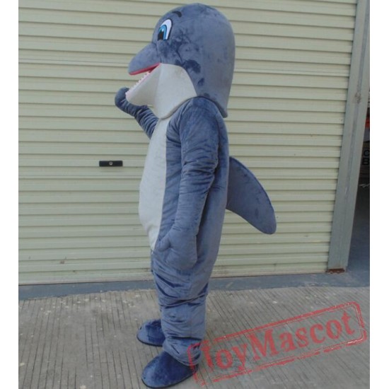Grey Dolphin Mascot Costume Adult Dolphin Mascot