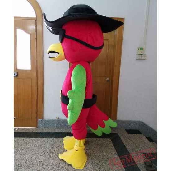 Adult Pirate Parrot Mascot Costume