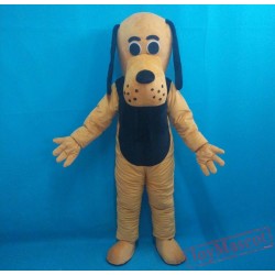 Adult Long Black Ears Dog Mascot Costume