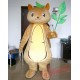 Adult Squirrel Mascot Costume With Green Leaf