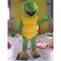 Adult Green Sea Turtle Mascot Costume