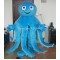 Blue Octopus Mascot Costume For Adults