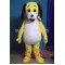 Adult Yellow Puppy Dog Mascot Costume With Black Ears