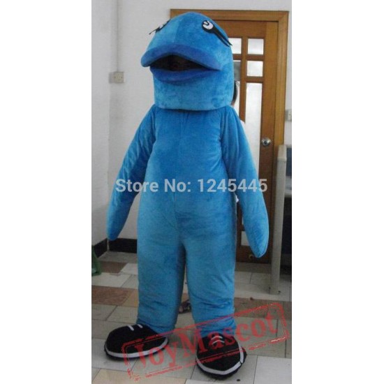 Good Version Full Blue Fish Mascot Costume For Adult