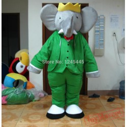 Light Grey Elephant Mascot Costume For Adults