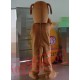 Big Mouth Brown Puppy Dog Mascot Costume For Adult