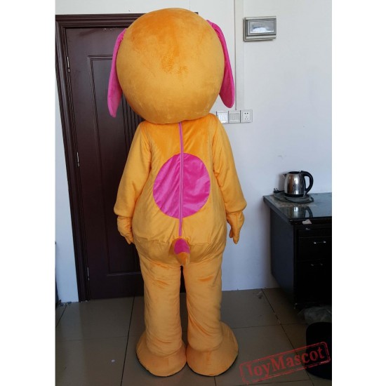 Big Orange Dog Mascot Costume For Adult